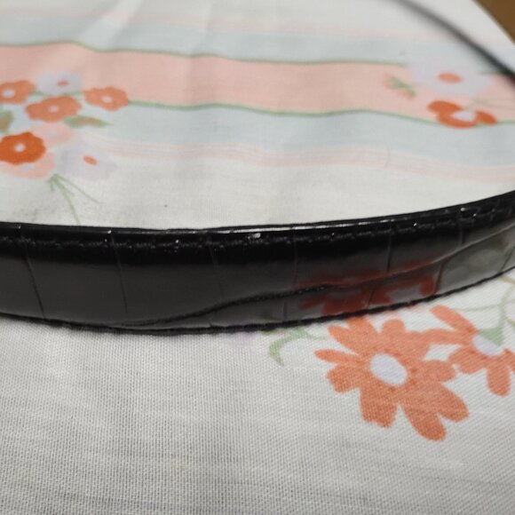 ❤️1997 B&C BARSE DALLAS Croc Belt Collection Genuine Italian Leather Sz M 35-39 main image 4